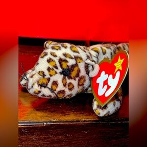 NWT Ty Beanie Babies Teenie Beanie Freckles the Leopard from McDonald’s.